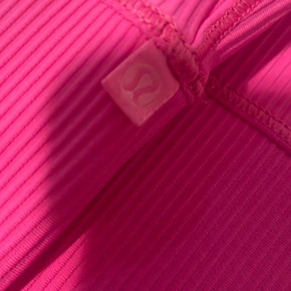 Lululemon power pivot ribbed tank top sonic pink - Picture 9 of 12